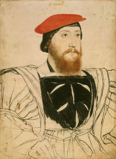 Ritratto di James Butler, 9º conte di Ormond, ca 1537 da Hans Holbein der Jüngere
