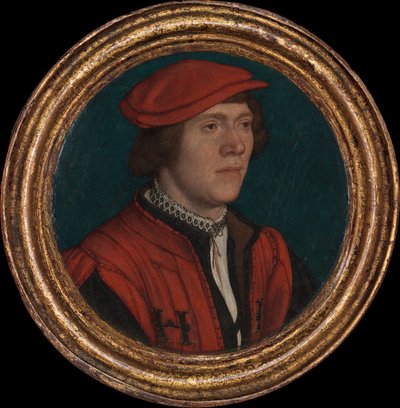 Ritratto di un uomo con un berretto rosso, 1532-35 da Hans Holbein der Jüngere