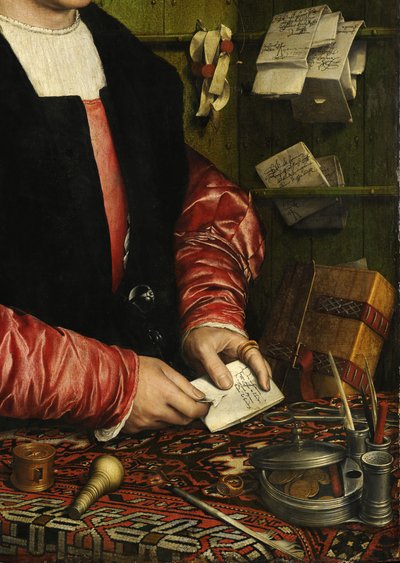Ritratto del mercante George Gisze da Hans Holbein the Younger
