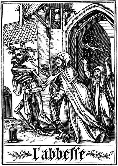 La Badessa visitata dalla Morte, 1538 da Hans Holbein der Jüngere