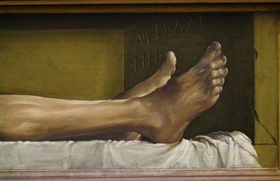 Il corpo di Cristo morto (dettaglio) da Hans Holbein der Jüngere