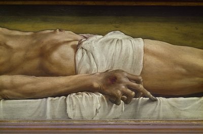 Il corpo di Cristo morto (dettaglio) da Hans Holbein der Jüngere