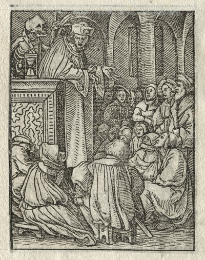 La danza della morte: Il predicatore; Il prete da Hans Holbein the Younger