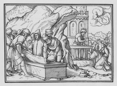 La morte di Giuseppe, Genesi L, 26 da Hans Holbein der Jüngere