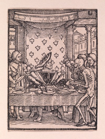 Il re, da "La danza della morte" da Hans Holbein the Younger