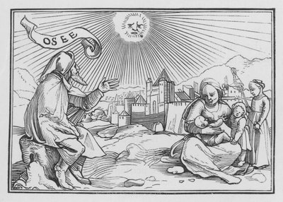 La profezia di Osea, Osea I, 1 da Hans Holbein der Jüngere