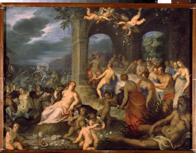 Il banchetto degli dei, il matrimonio di Peleo e Teti da Hans I or Johann Rottenhammer