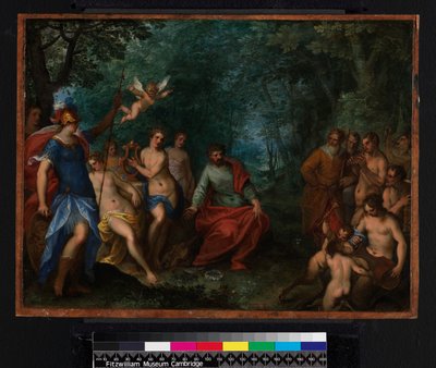 La contesa di Apollo e Pan, 1599 da Hans I or Johann Rottenhammer