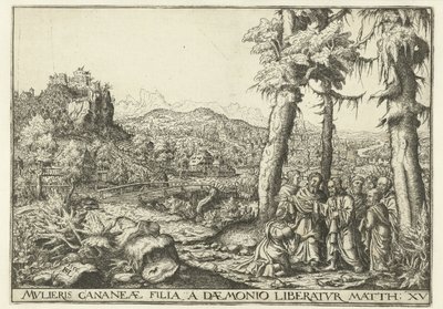 Paesaggio con Cristo e la donna di Canaan da Hans Lautensack