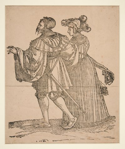 Compagni di danza con torce da Hans Leonard Schaufelein