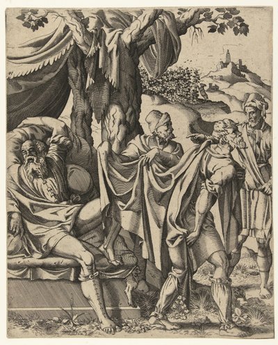 Ubriachezza di Noè da Hans Liefrinck (I) (attributed to)