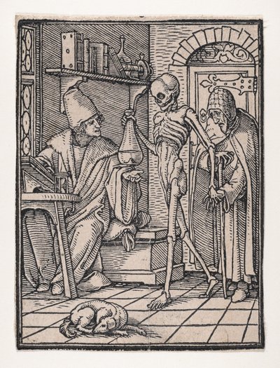 Il dottore o medico, dalla Danza della Morte da Hans Lützelburger