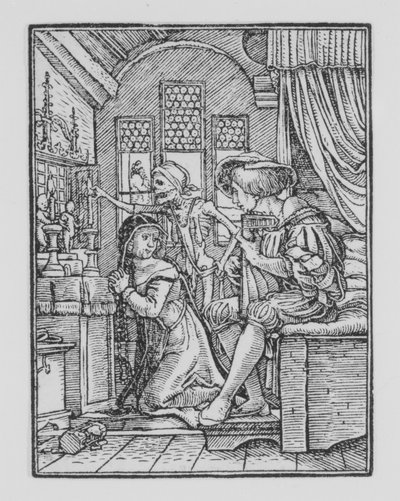La suora, da La danza della morte da Hans Lützelburger