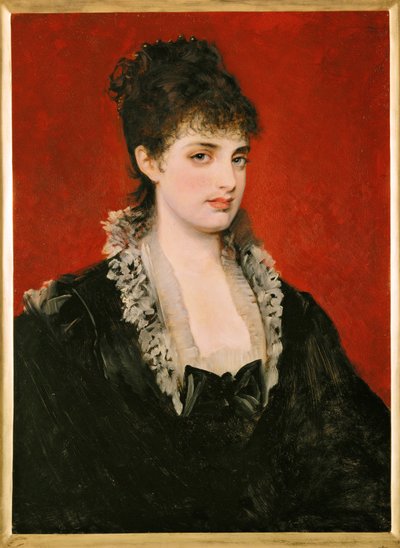 Anna von Waldberg ... (pittura su legno) da Hans Makart