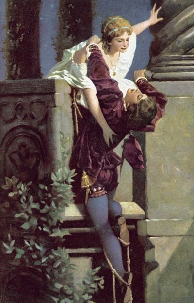 Scena del balcone, Romeo e Giulietta da Hans Makart