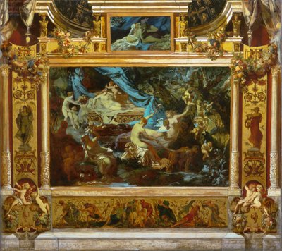 Progetto per il sipario del teatro Sogno di una notte di mezza estate, 1872 da Hans Makart