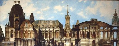Progetto per un progetto architettonico da Hans Makart