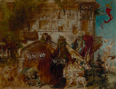 Il castello di caccia da Hans Makart