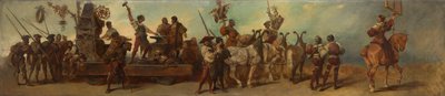 Progetto per il corteo festivo del 1879 - La fucina da Hans Makart