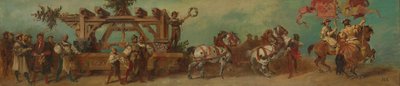 Progetto per il corteo celebrativo del 1879 - I carpentieri da Hans Makart