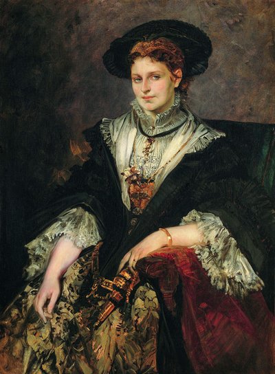 Ritratto di Bertha von Piloty da Hans Makart