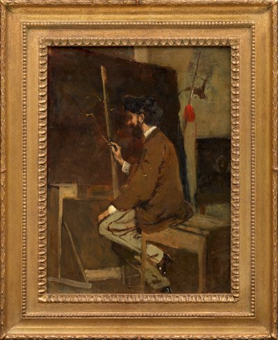 Autoritratto di Hans Makart davanti al cavalletto da Hans Makart