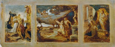 Schizzo per un trittico con scene mitologiche da Hans Makart