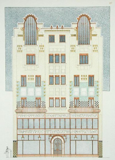 Progetto per un Edificio a Cinque Piani, primi anni del 1900, da 