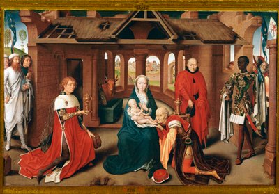 Adorazione dei Magi (pannello centrale del trittico del Prado) da Hans Memling