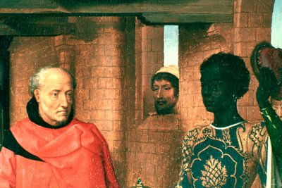 Adorazione dei Magi, trittico, (dettaglio), c. 1453-1494 da Hans Memling