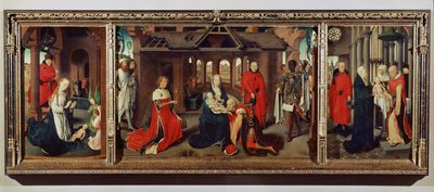 Adorazione dei Magi: Trittico Completo da Hans Memling