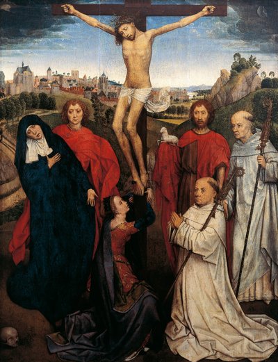 Crocifissione, Pannello centrale dal Trittico di Jan Crabbe, c.1470 da Hans Memling