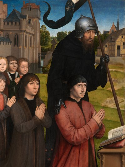 (dettaglio) del Trittico di Willem Moreel da Hans Memling