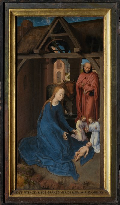 Pannello sinistro del Trittico di Jan Floreins da Hans Memling