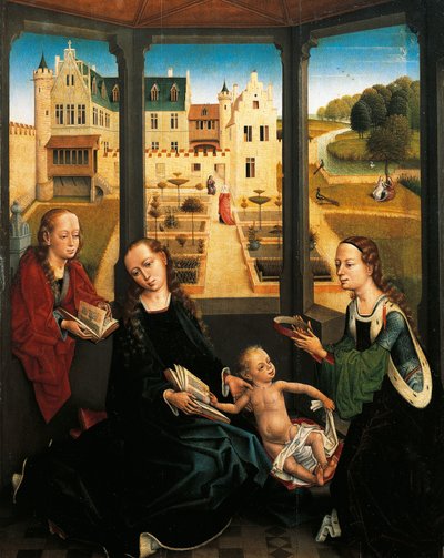 Madonna col Bambino in un giardino da Hans Memling