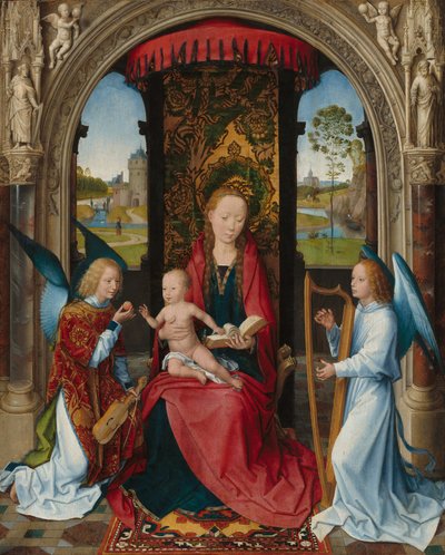 Madonna col Bambino e angeli da Hans Memling