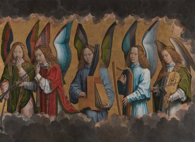 Angeli che fanno musica da Hans Memling