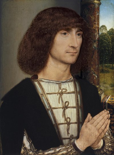Ritratto di un giovane uomo che prega, ca 1485 da Hans Memling