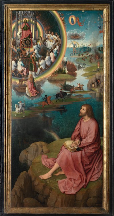Pannello destro del Trittico di San Giovanni Battista e San Giovanni Evangelista da Hans Memling