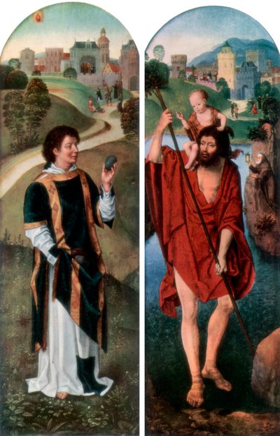 San Stefano e San Cristoforo da Hans Memling