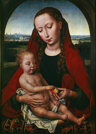 La Vergine e il Bambino, 1480-1490 da Hans Memling