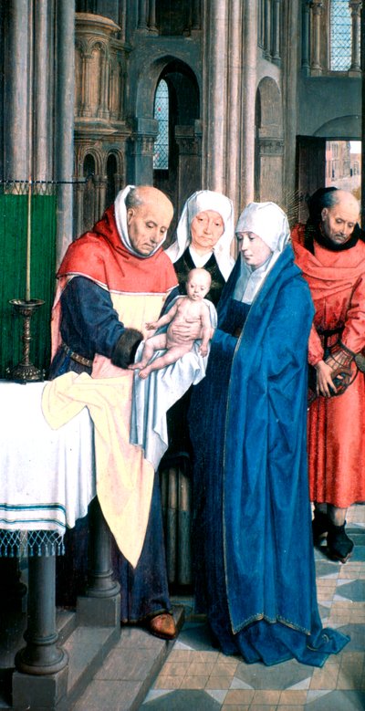Trittico di Jan Florain (dettaglio), 1479 da Hans Memling