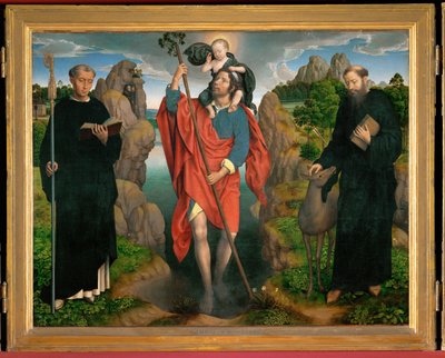 Trittico di San Cristoforo (dipinto su rovere) da Hans Memling