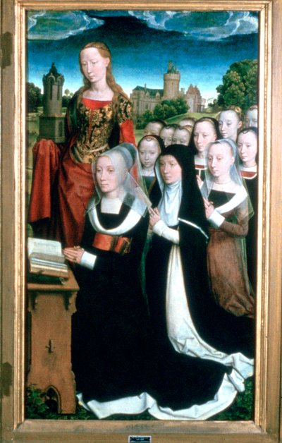 Trittico della famiglia Moreel (dettaglio), 1484 da Hans Memling