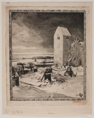 In alto su un ramo. VI. Il cimitero da Hans Nikolaj Hansen