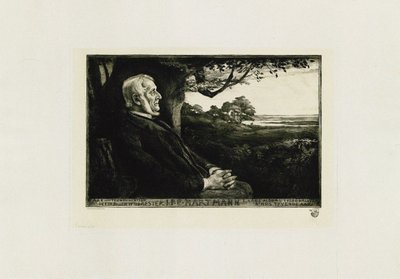 Ritratto del compositore Johan Peter Emilius Hartmann 1805-1900, 1897 da Hans Nikolaj Hansen
