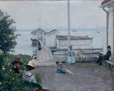 La casa da bagno ad Asgardstrand da Hans Olaf Heyerdahl