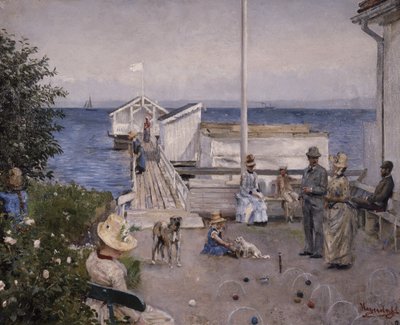 Il molo a Åsgårdstrand da Hans Olaf Heyerdahl