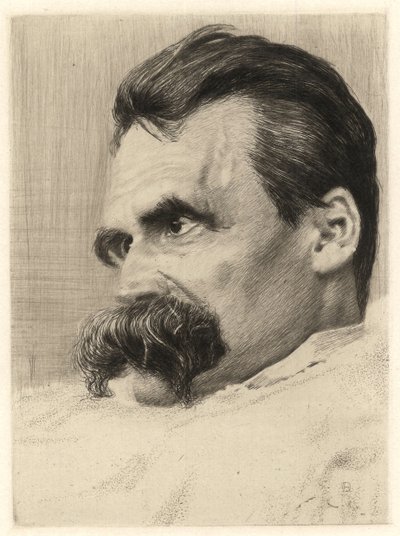 Ritratto di Friedrich Nietzsche (1844-1900) da Hans Olde