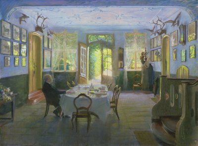 La Sala della Casa Padronale a Waltershof, 1894 da Hans Olde